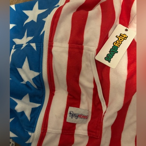 NWT Tipsy Elves American Flag Jumpsuit - Picture 4 of 5